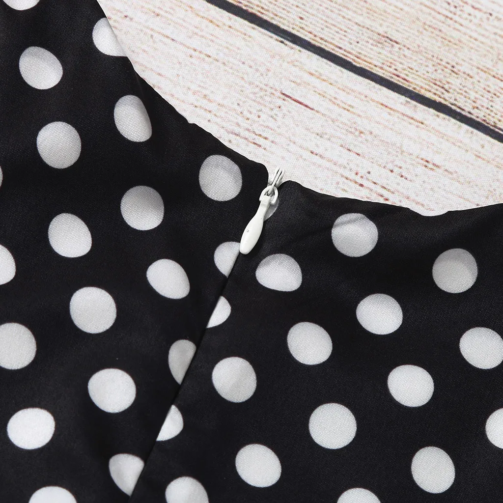 Летнее платье для девочек элегантное винтажное в горошек стиле принцессы