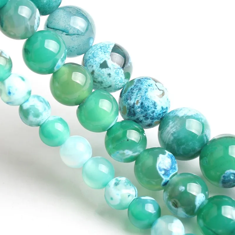 Круглые свободные каменные бусины для самостоятельного изготовления ювелирных