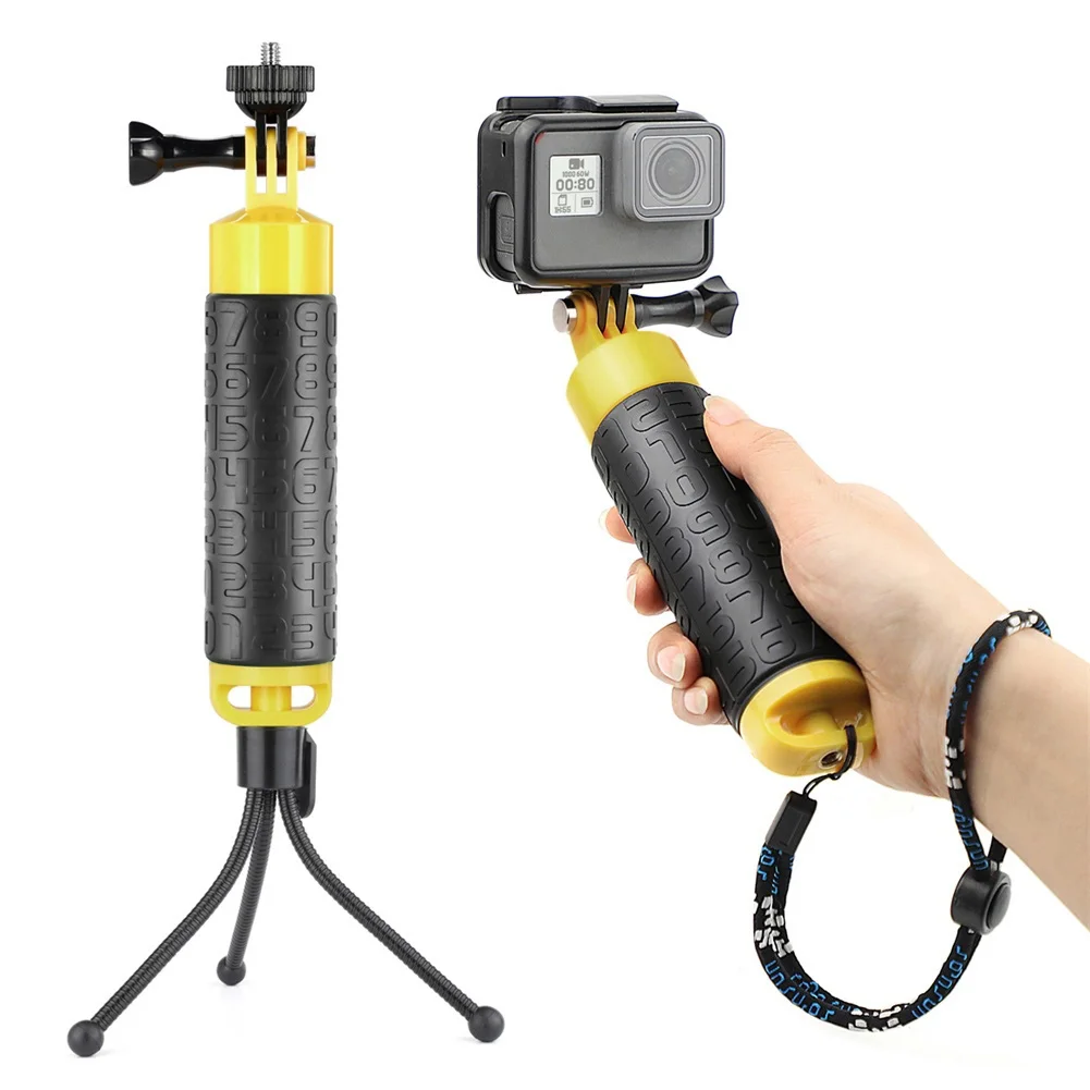 Водонепроницаемый монопод QIUNIU с ручкой поплавком мини штативом для GoPro Hero 2018 7 6 5 4