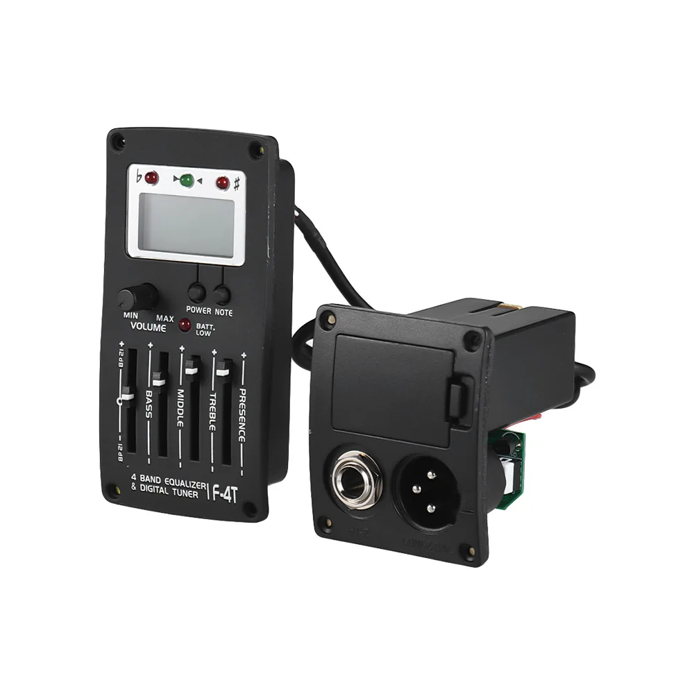 4-полосный эквалайзер Предварительный усилитель звукосниматель акустической