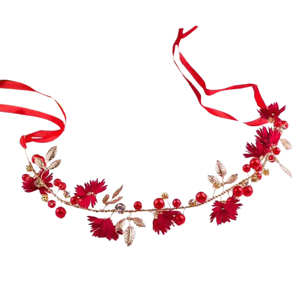 1 шт. свадебная вуаль цветок оголовье кристалл ленты вечерние аксессуары для