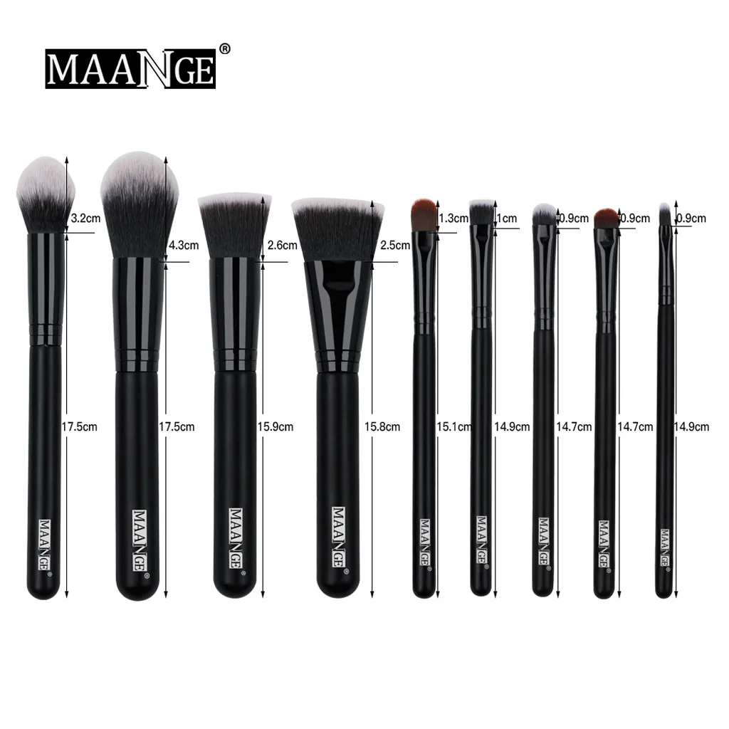 Помады Maquillaje Rostro 27 шт. деревянные косметический для бровей, кисть для нанесения теней для макияжа инструмент многофункциональный макияж Z3