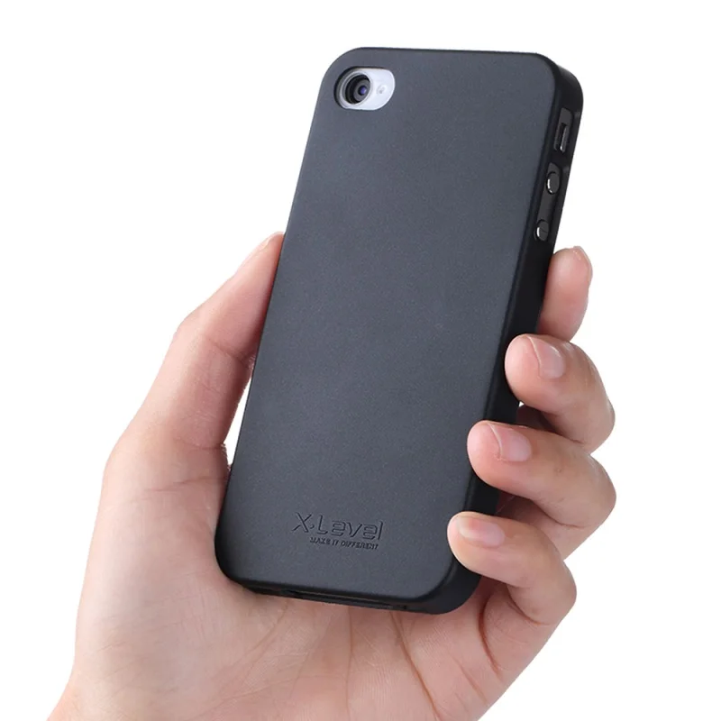X-Level Guardian ультра тонкий мягкий матовый чехол из ТПУ для Apple iPhone 4S 4 Скраб задняя