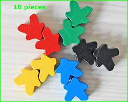 50 шт. деревянные игровые штуки/пешка/Шахматы Meeples Каркассон для настольной игры