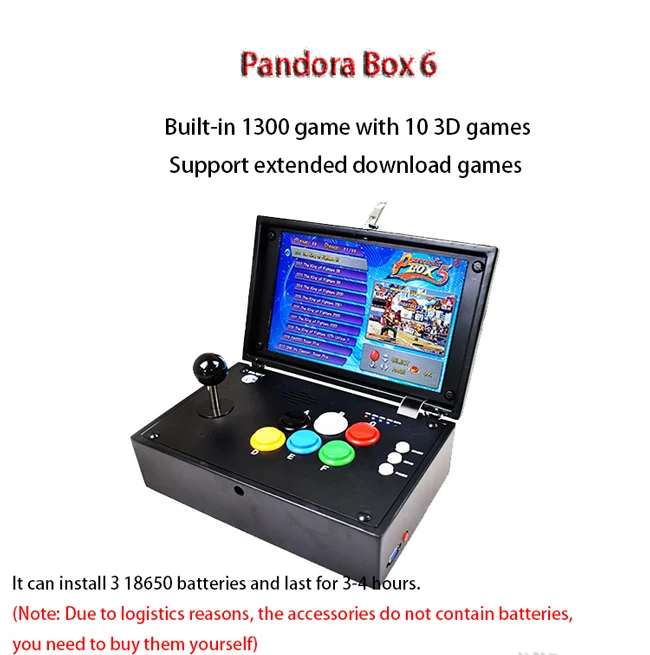 Белый Pandora Box 2200 игра в одном мини портативный Встроенный Аркада 3D видео игра HD расширение подключение к ТВ и другой игровой консоли - Цвет: Белый