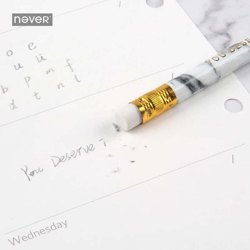 Never Marble карандаши набор 10 шт. эскизный карандаш с ластиком для ребенка экзамена письма подарок канцелярские принадлежности для офиса и школы