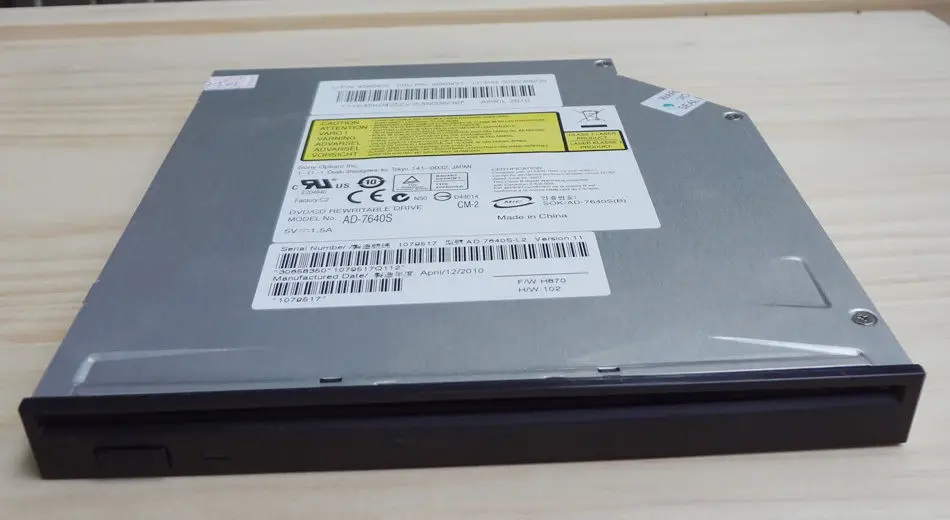 Optiarc AD-7640S SATA Slot Load Dual Layer DVD+-R/RW RAM Burner Drive Notebook CD DVD Brenner Laufwerk Drive
Optiarc AD-7640S SATA Slot Load Dual Layer DVD+-R/RW RAM Burner Drive Notebook CD DVD Brenner Laufwerk Drive