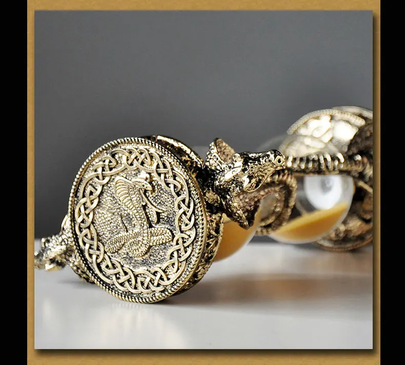 Европейский Змеиный металлический таймер 15 минут песочные часы домашние