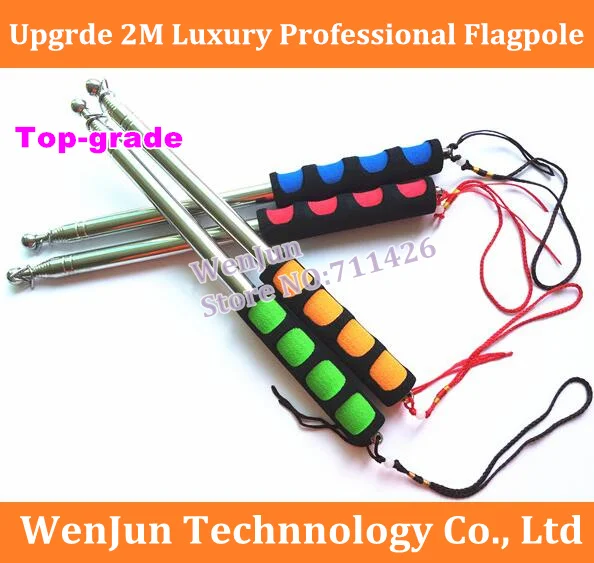 Горячая Распродажа обновленный 2 М телескопический флагшток из нержавеющей