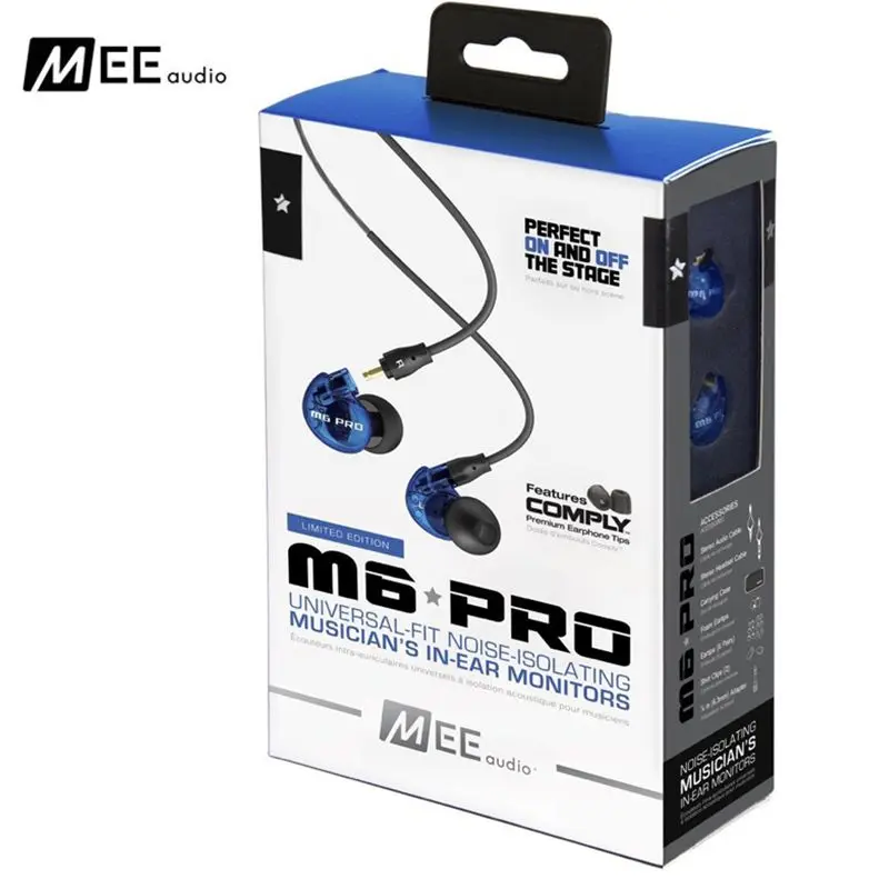 Беспроводные наушники вкладыши со съемными кабелями 3 5 мм|monitor earphone|mee audio m6mee |