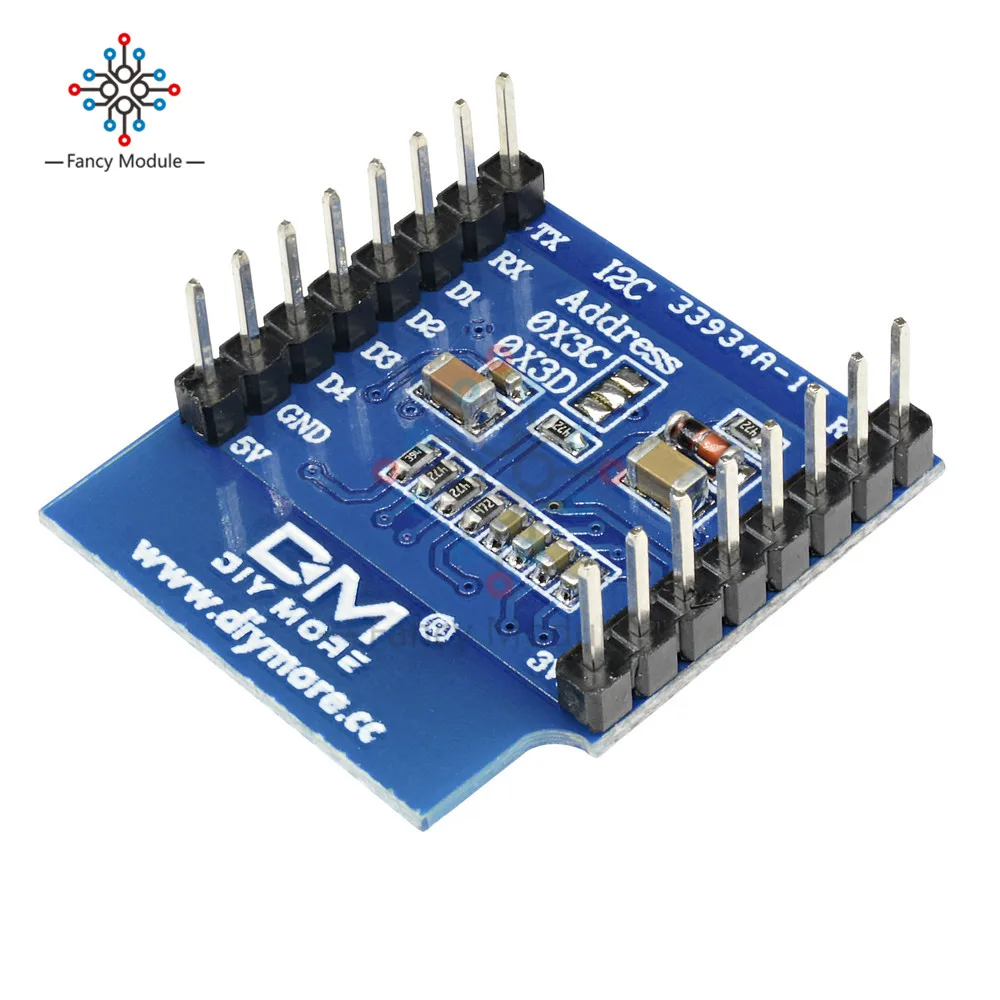 ЖК дисплей SSD1306 экран 0 66 дюйма 64X48 светодиодный IC I2C O LED для Arduino совместим с WeMos D1