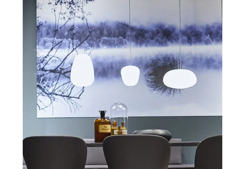 Скандинавские креативные белые стеклянные висячие лампы Foscarini, обряд E27, подвесной светильник для столовой, гостиной, бара, ресторана