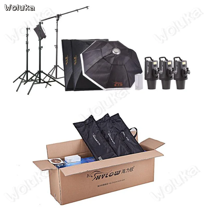 500W Фотостудия flash lamp восьмиугольный софтбокс professional studio set Photo kit CD50 T02|Аксессуары