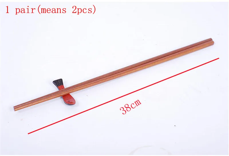 38cm 1 pair Длинные палочки для еды 1 пара 2 пары лапша фритюрница горячий горшок китайский стиль деревянная палочка для лапши кухонная жаровня БЛЮДО ПАЛОЧКА для еды - Цвет: 38cm 1 pair