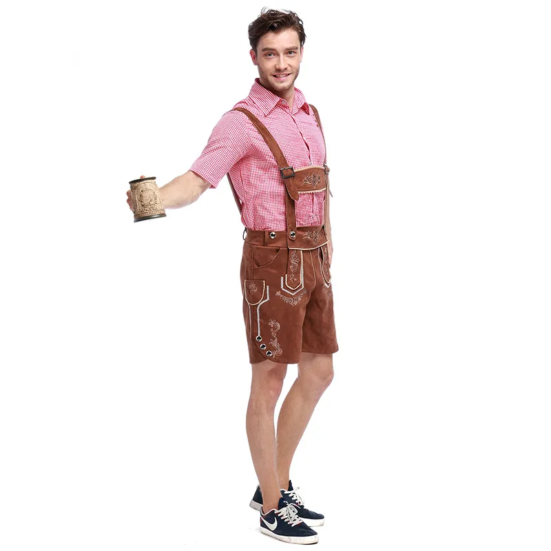 Костюм для Октоберфеста, человек Lederhosen Bavarian Octoberfest, немецкий пивной фестиваль, косплей, взрослые, мужские вечерние костюмы на Хэллоуин