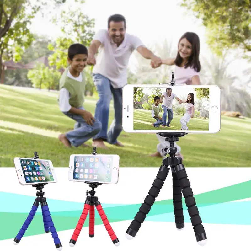 Мини портативный держатель смартфона Octopus DeskTripod для мобильного телефона камера Пластиковый плотный держатель для губки стойка для селфи для iPhone