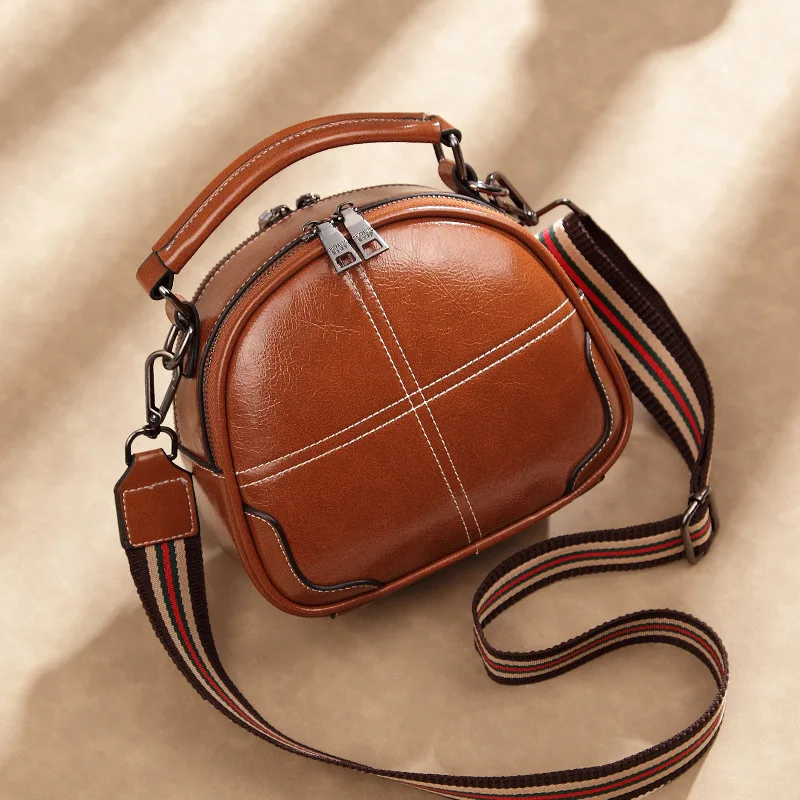 brown8012 big Маленькая сумка через плечо из искусственной кожи бренд CHISPAULO сумка-мессенджер Новинка года Женская два вида ремней - Цвет: brown8012 big
