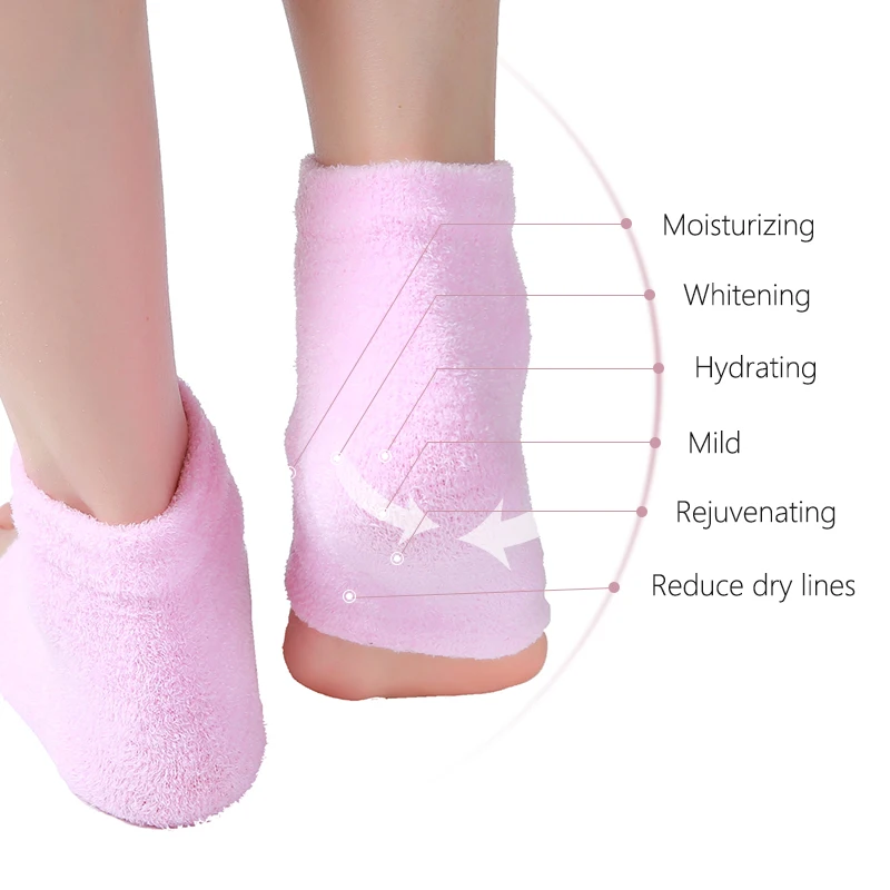 Гель-содержащие спа-носки увлажняющий уход за кожей ног потрескавшаяся