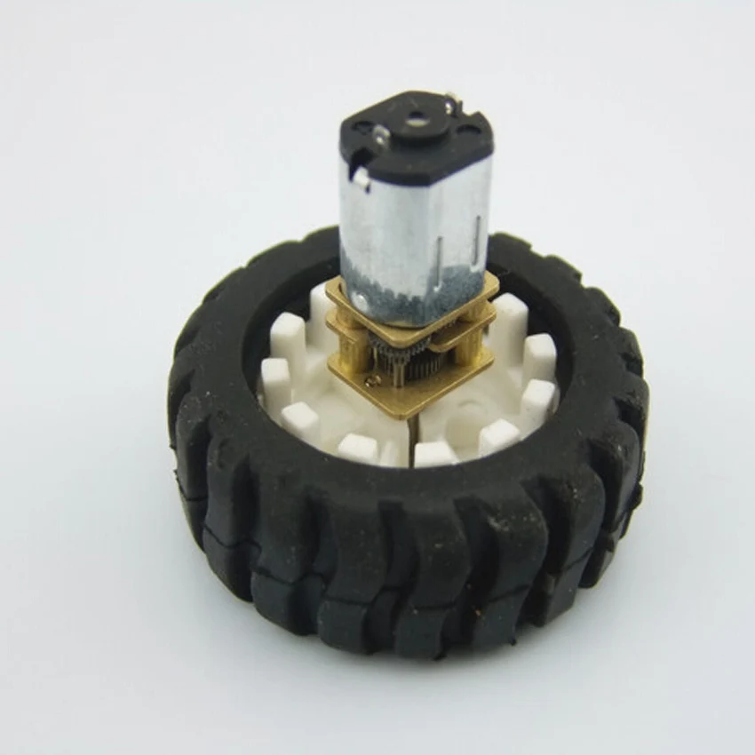 Value Pack 3-12V N20 мотор-редуктор с D осью слова резиновые шины кронштейном Robot Wheel suit