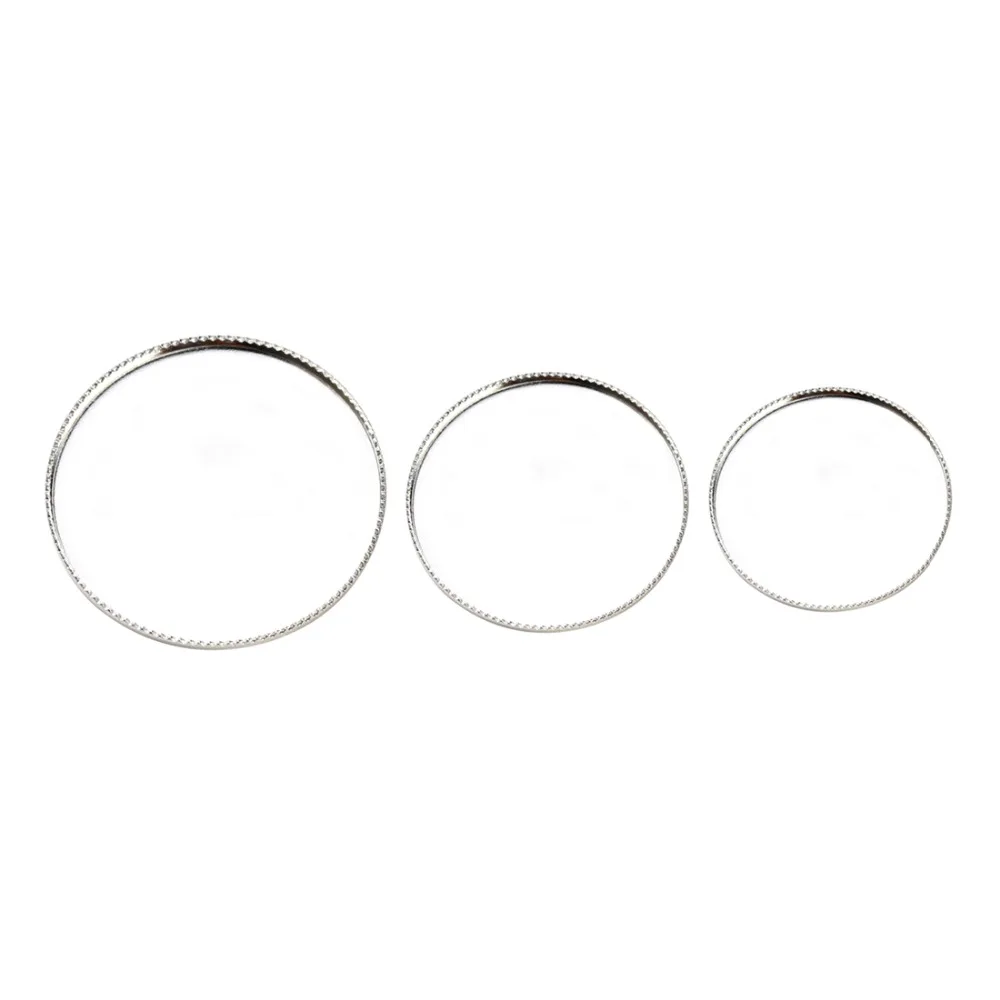 

10PCS New 20/25/30mm Silver Color Round Cabochon Frame Setting Brooches Cameo Settings Embellishments Cabochon Base K0528