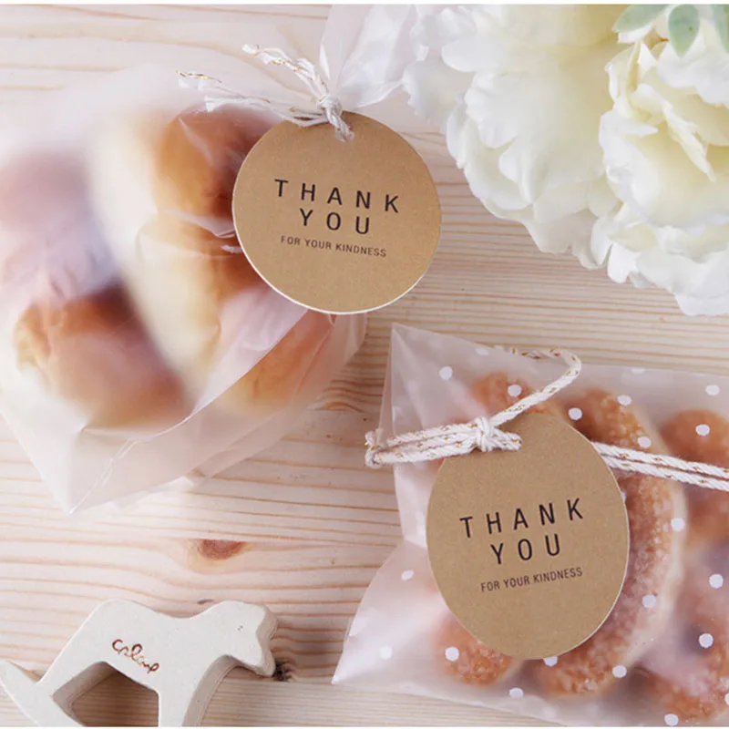 100 шт Круглые благодарим вас подарок поворотный ярлык Этикетка из крафт бумаги