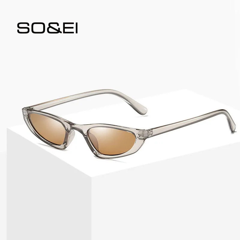 Модные женские солнцезащитные очки SO &amp EI кошачий глаз с декоративными