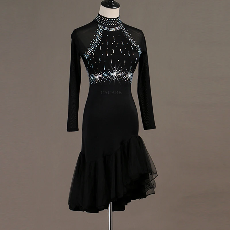 Платье CACARE для латиноамериканских танцев женское платье соревнований костюм