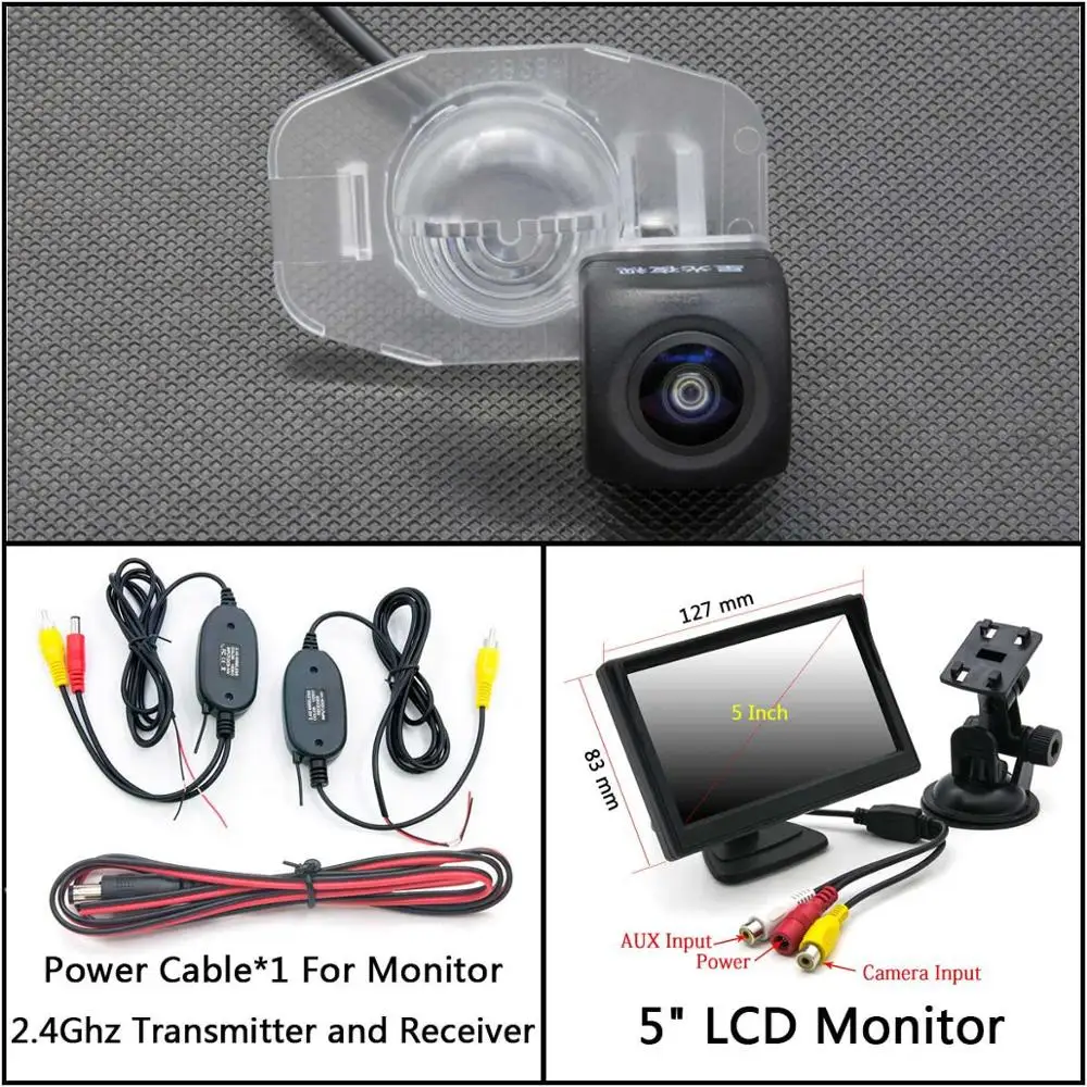 C Wireless 5inch LCD 175 градусов HD резервная камера заднего вида для Toyota Corolla Altis E150 2010~ 2013 Alphard/Vellfire MK2 ANH20 2008~ Автомобиль - Название цвета: C Wireless 5inch LCD