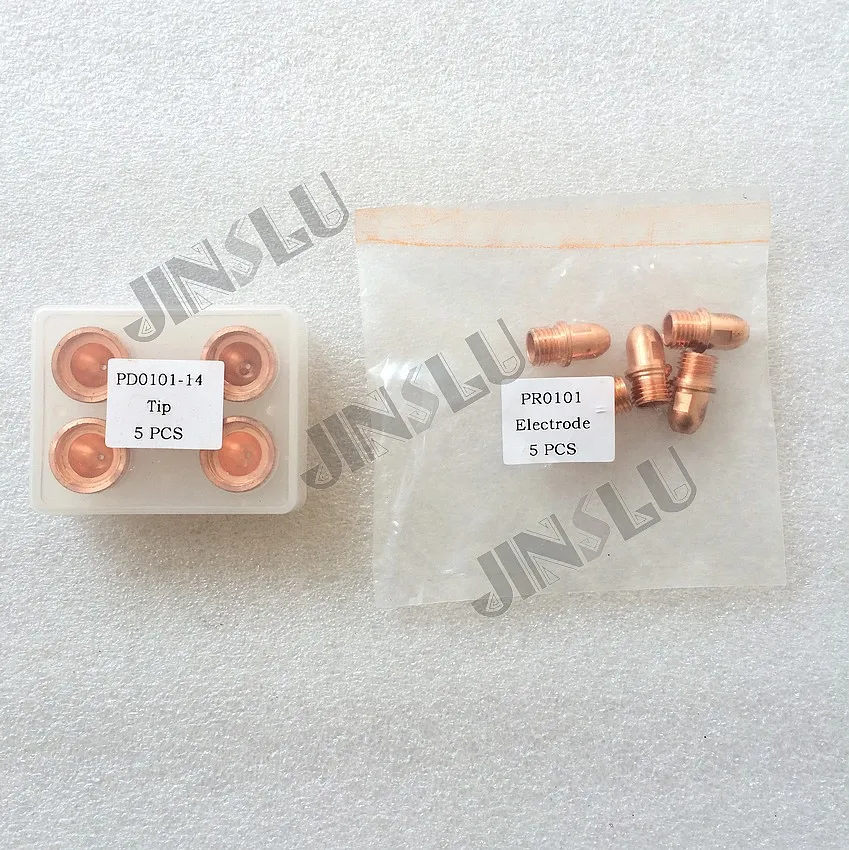 Free Shipping A101 A141 Trafimet Plasma Cutting Torch Consumables Parts Tip 1.1/1.4/1.7/1.9mm & Electrode hafnium PR0101 100PCS