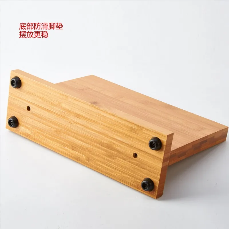 

High Quality Creative Magnetic Knife Holder Bamboo Nonporous Clean Health Knife Rack Kitchen Bar Storage Block Knife Stand