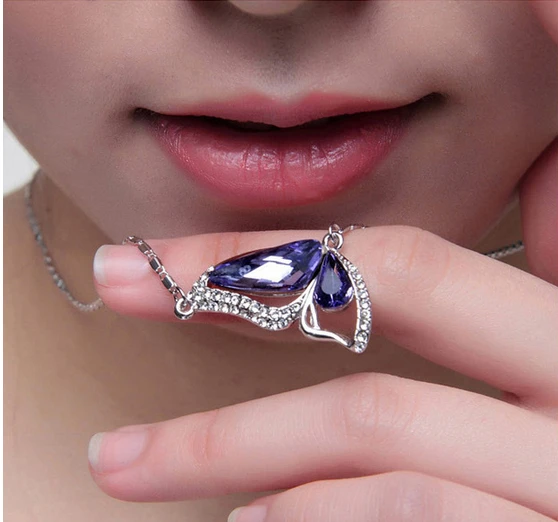 2014 модные настоящие подвески в виде бабочек наборы подвесок ожерелья серьги