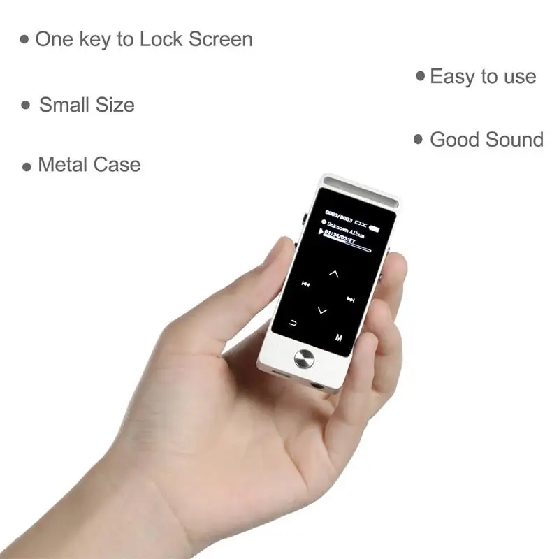 Сенсорный Bluetooth MP3-плеер BENJIE-S8 APE/FLAC/WAV высокое качество звука, музыкальный плеер без потерь с fm-радио