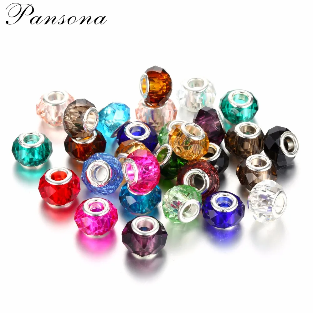 10 шт муранские граненые стеклянные бусины европейские амулеты свободные