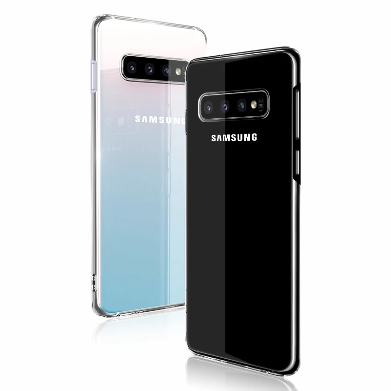 Прозрачный жесткий чехол для ПК samsung S10 S10Plus S10E Note 10 Note 10 Pro тонкий профиль чистый телефон