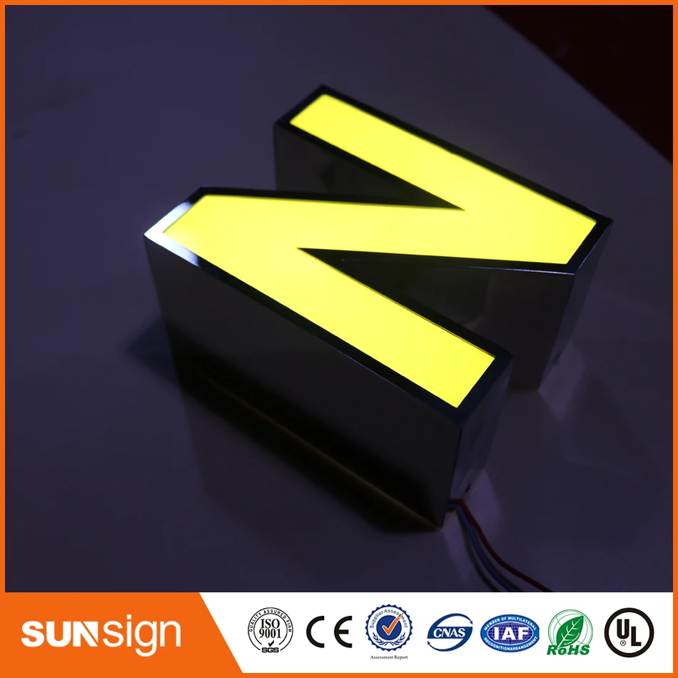 Custom led alphabet letters frontlit channel letters