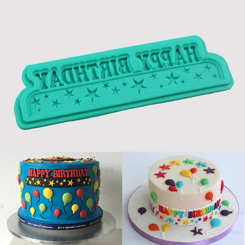 1 шт. силиконовая форма для мыла на день рождения|fondant cake decorating tools|cake toolsdecorating tools |