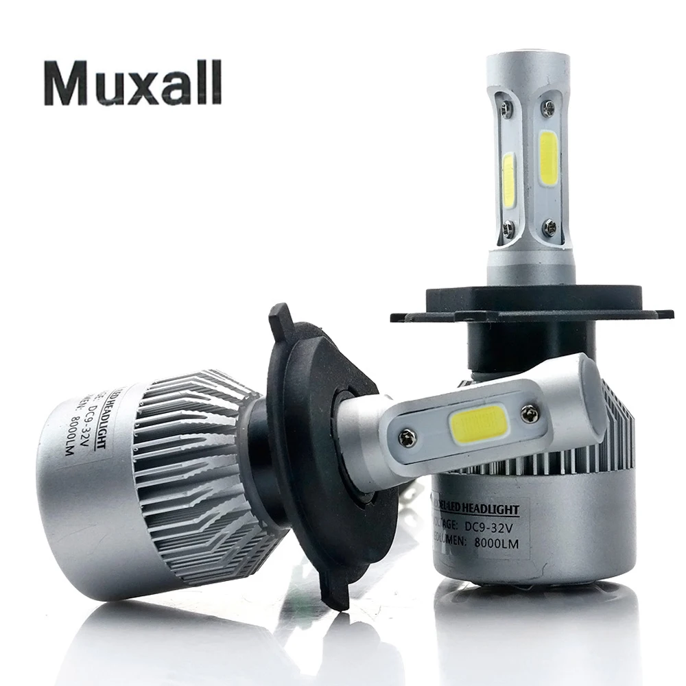 Muxall 72 Вт 8000лм H4 Hi Lo Beam Автомобильный светодиодный светильник на голову лампы H7 H11 H1