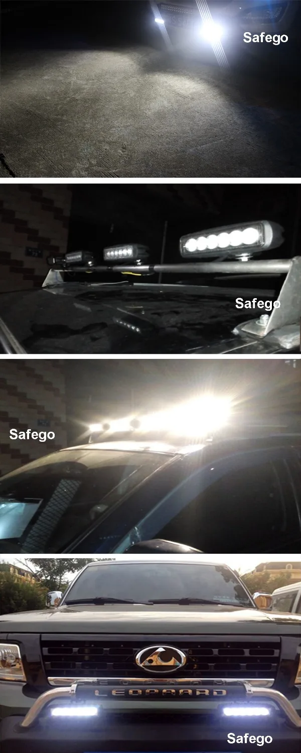 Автомобильная световая панель Safego 2 шт. 18 Вт рабочий свет 24 В фара для вождения