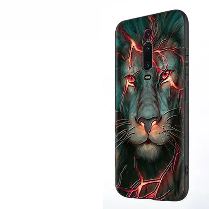 Чехол для redmi k20 mi 9 t, мягкий чехол с вышивкой для мужчин, чехол для xiaomi mi 9t redmi k20 pro, силиконовый чехол для задней панели с изображением дракона и Льва, чехол для xiaomi k20