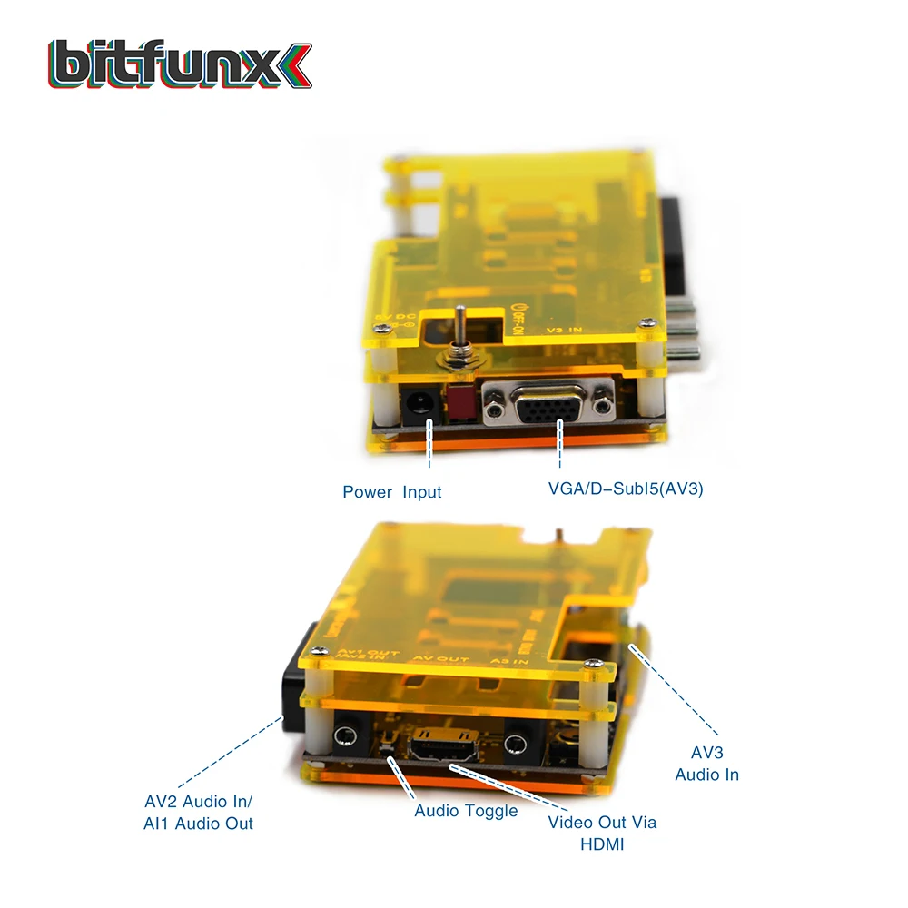 Bitfunx OSSC HDMI конвертер для большинства Ретро игровой консоли nintendo 64 NES wii Dreamcast Saturn PS