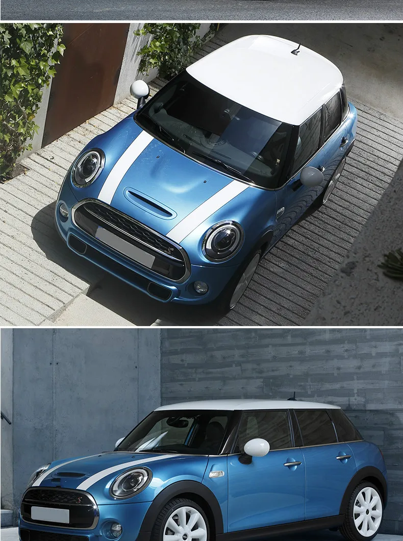 Автомобильный Стайлинг для MINI COOPER F55 F56, чехол с цветочным рисунком, модификация двигателя, тяга, наклейка на двигатель, ралли, наклейка s, автомобильный стиль