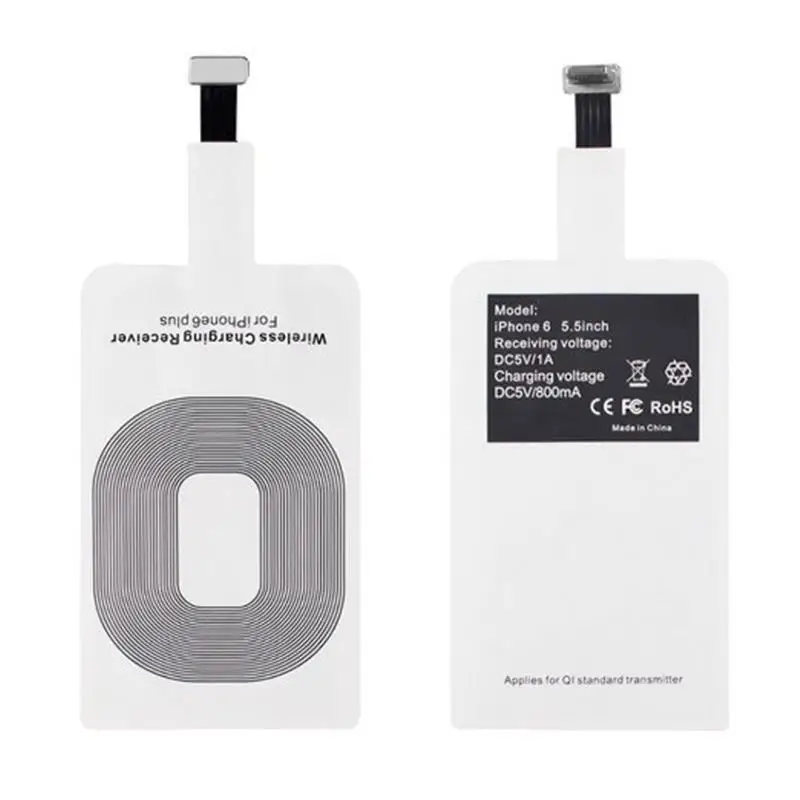 Новое Qi Беспроводное зарядное устройство приемник карта для Apple iPhone 6 Plus Mini Retina 8 Pin