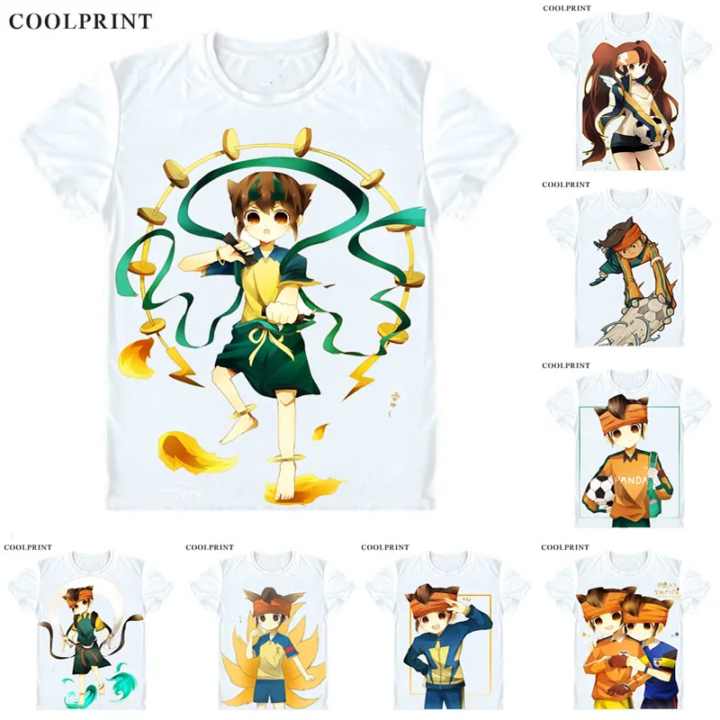 Мужская футболка Coolprint Endou Mamoru с принтом Марка Эванса Inazuma Eleven GO Повседневная
