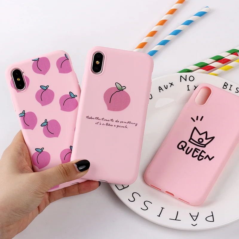 Глянцевая корона милый силиконовый мягкий чехол с надписью KING QUEEN для iPhone 11 Pro 7Plus 7