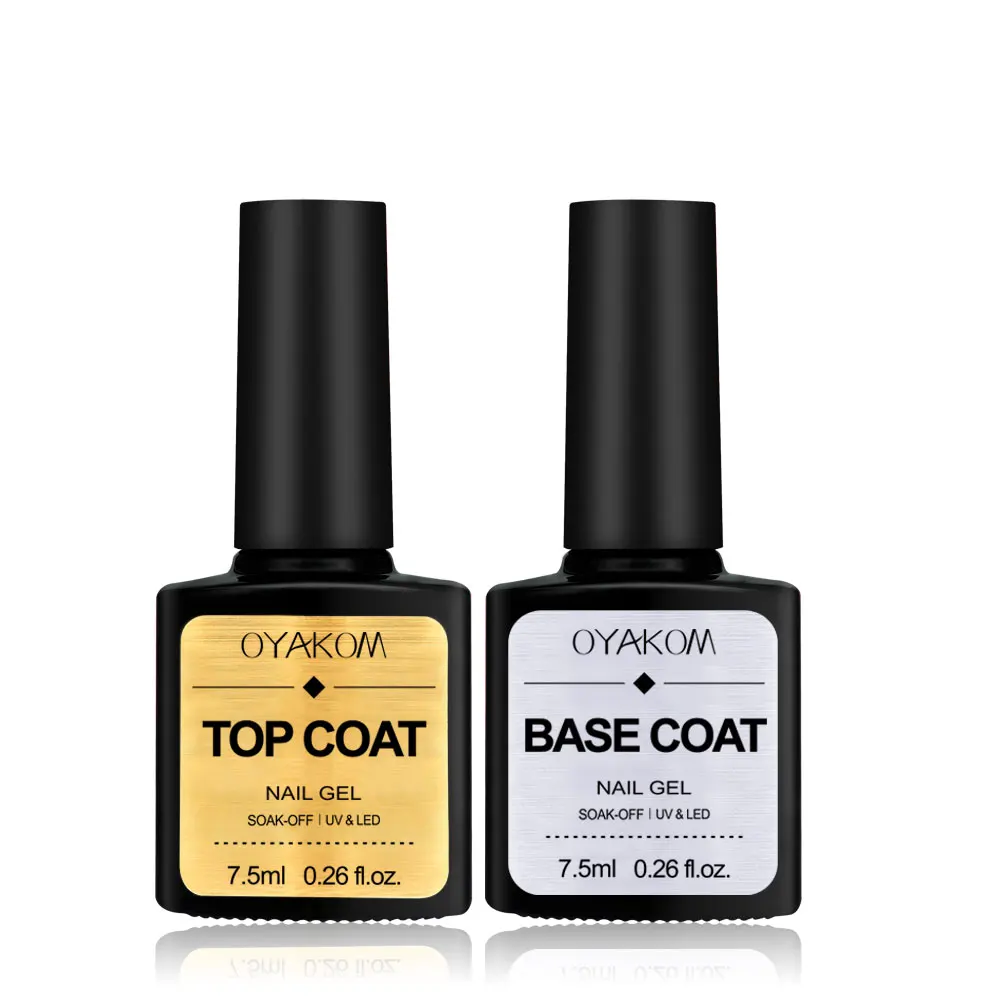 top and base coat OYAKOM матовое верхнее покрытие лак для ногтей отмачиваемый УФ-Гель-лак для ногтей прозрачный стойкий лак для ногтей маникюр матовое верхнее покрытие - Цвет: top and base coat