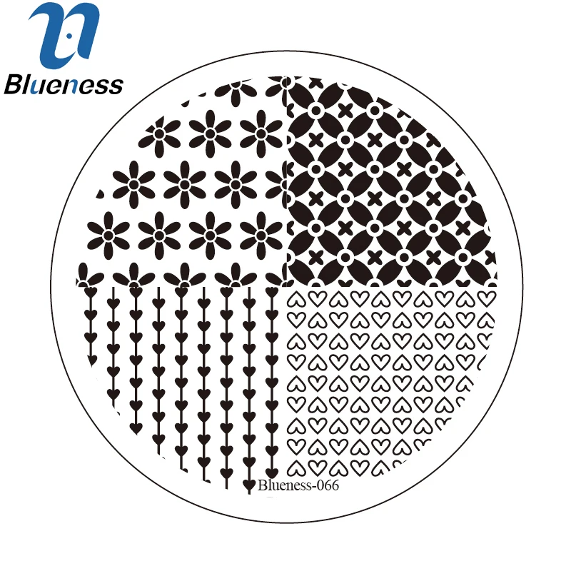 Синий леопард сетки дизайн ногтей штамп шаблон 3D Мода лак печать штамповки