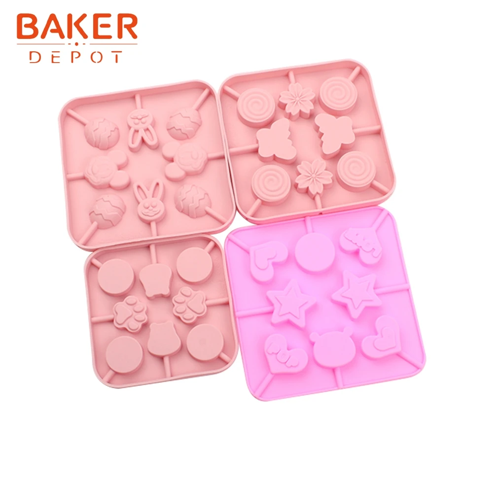 BAKER DEPOT силиконовая форма для леденцов шоколада звезд круглой формы конфет желе