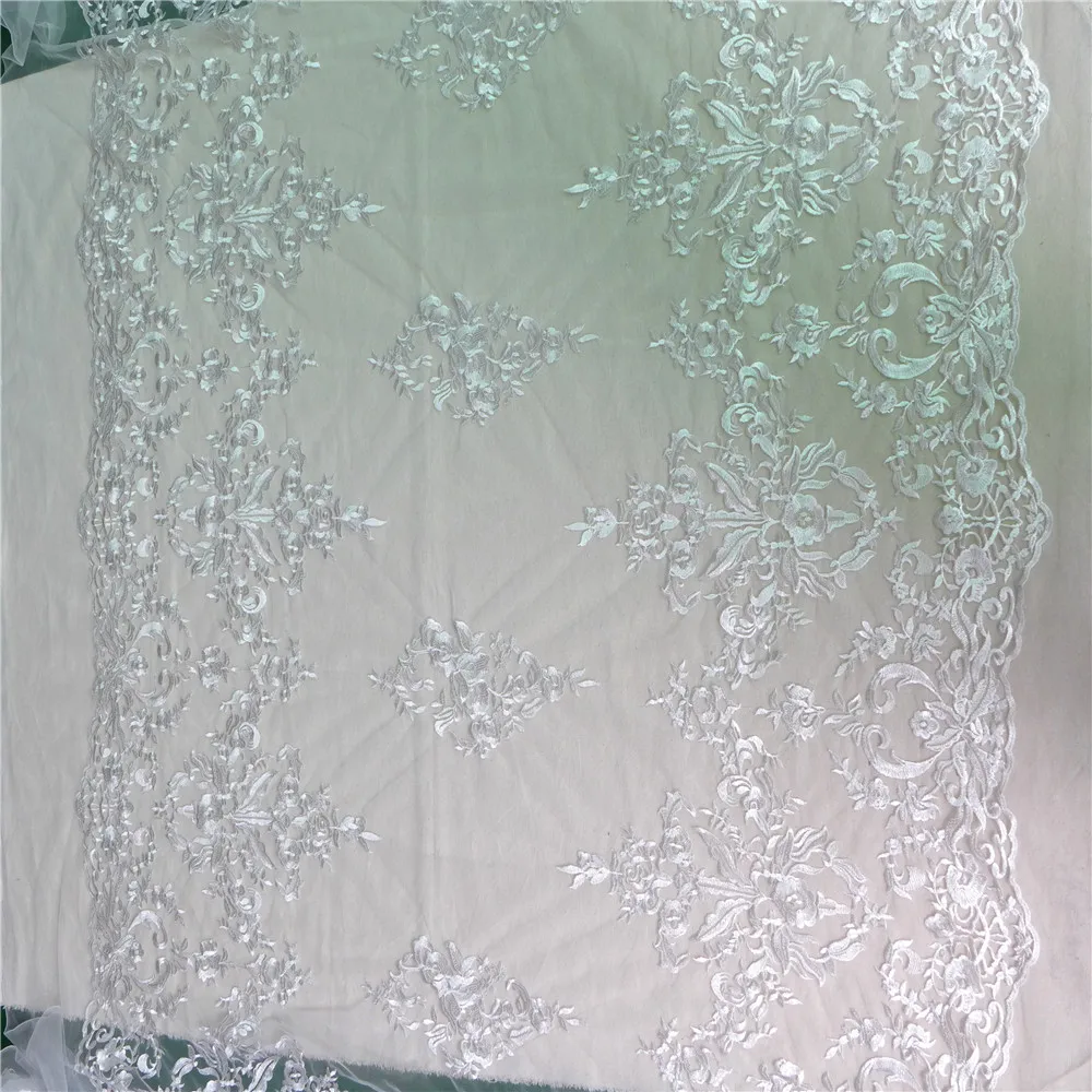 Кружевная ткань для свадебного платья цвета слоновой кости 1 ярд/3 ярда | Дом и сад