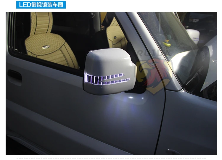 Боковое зеркало для SUZUKI Jimny, зеркало для вождения, задняя крышка зеркала, светильник поворота и дверной светильник