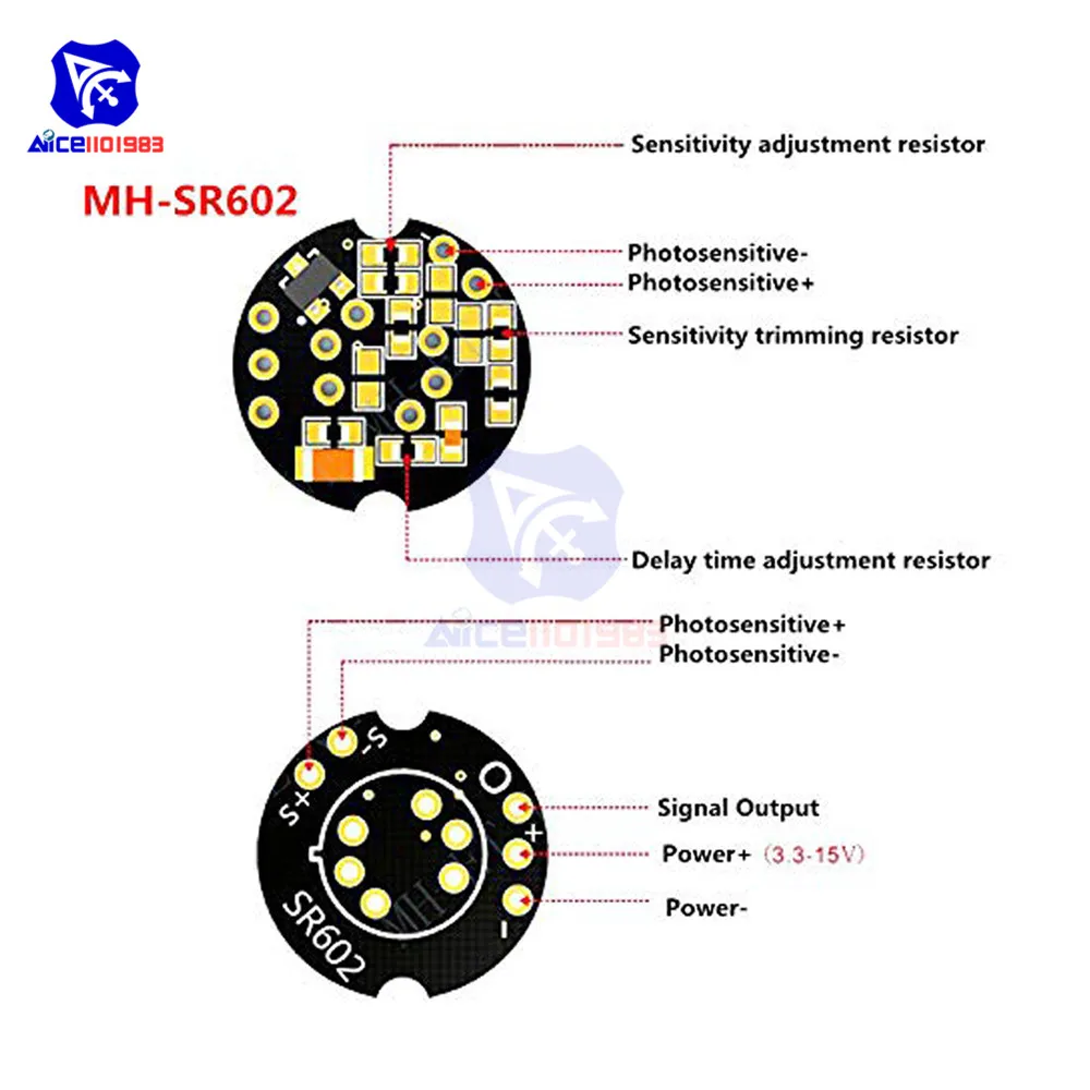 MH-SR602 Высокая чувствительность детектор движения сенсор модуль SR-602 человека инфракрасный датчик обнаружения модуль